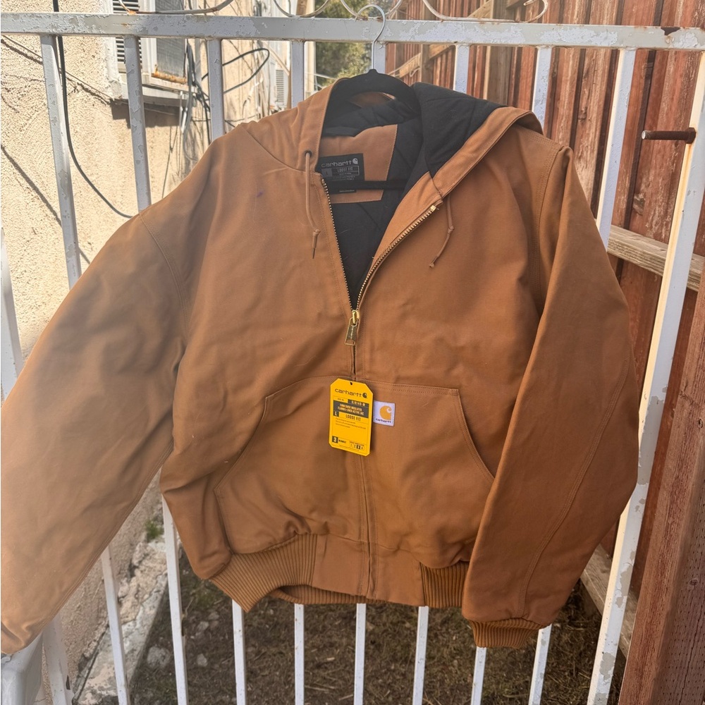 FLANNEL-LINED ACTIVE JAC J140 - LOOSE FIT - FIRM DUCK - 3 WARMEST RATING